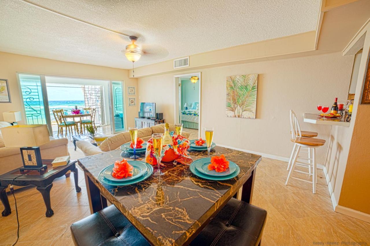 Gorgeous Ocean Views! Welcome To Bella Breeze! Beachfront 2Br 2Ba Sion Farm Bagian luar foto